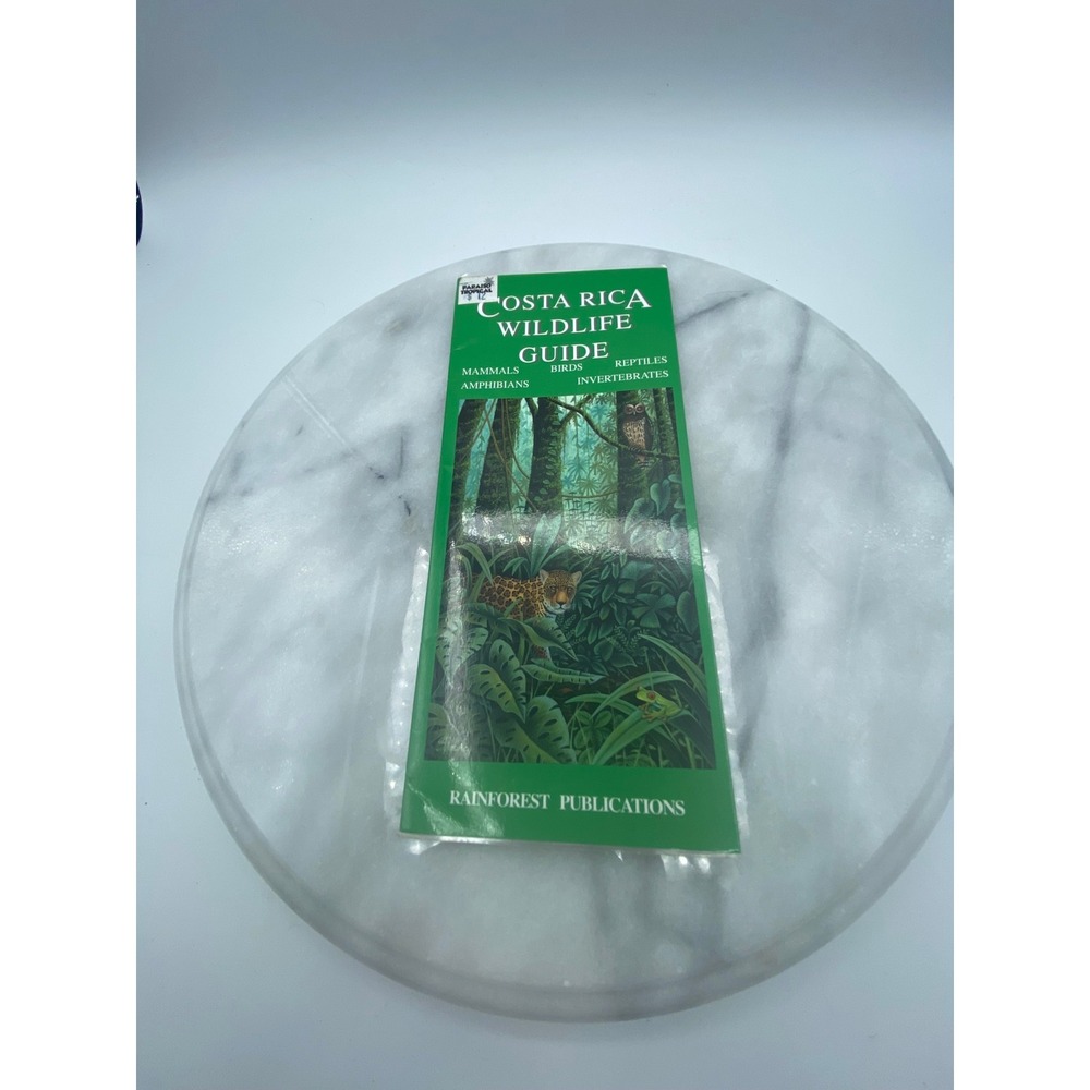 Rainforest Publications Costa Rica Wildlife Guide Laminated Field Map 2018 Green